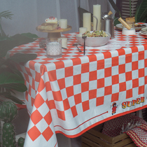 Zohandun Road Cartoon cute simple tablecloth tablecloth flag fabric table cloth Rectangular table cloth Tea table tablecloth
