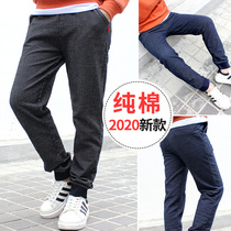 Boys  sports pants 2021 new childrens pants cotton casual pants spring and autumn trousers loose wei pants middle child