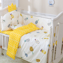 Crib circumference bedding set Five-piece Princess style crib bed circumference anti-collision quilt bed sheet set