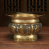 Copper incense stove Home Interior for the worshipping of the property for the chaeze a treasure for the treasure a pure bronze incense stove for the Buddha a Buddha statue of the Buddha.