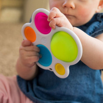 Baby hand grip exercise board can be pressed can gnaw baby fingers fine movement intelligence development early education toys 3