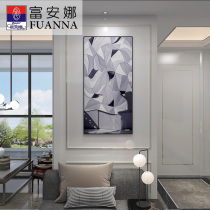 Fuana porch decorative painting geometric vertical version of Zhaocai wall murals corridor into the house aisle Nordic decorative painting