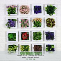 Simulation flower wall wall decoration pendant Wall creative home shop wall hanging green plant Restaurant Simple Modern