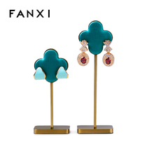 Vansi FANXI Creative Metal Earring frame Fourfoliage Jewelry Display Frame Headnail Frame Jewelry Prop JS064