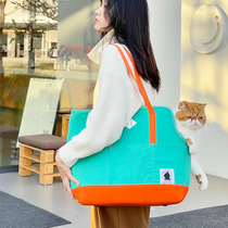 Cat bag pet go out portable portable large-capacity neutered cat bag winter canvas shoulder dog bag cat supplies