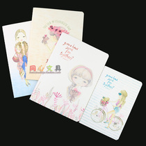 Dolin soft copy modern girl B5)16K-46 page hipster student notebook soft surface Open Notepad