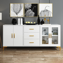 Side cabinet modern simple Nordic restaurant rack wine cabinet tea cabinet living room food storage kitchen bowl cabinet
