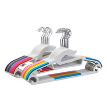Plastic non-trace dry and wet clothes hanger non-slip thick windproof coat household clothes rack hanging hanger can not afford bag
