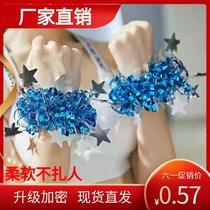 Six-1 performers wrist dance hand-rinse childrens day kindergarten bright skin bandage bracelet wreath square dance