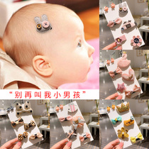 Children hairclip female baby fetal hair card girl does not hurt sweat hair clip baby hair accessories little Princess headdress clip