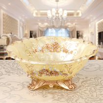 Living room luxury European fruit plate high-grade creative dried fruit plate split household living room coffee table ornaments storage ornaments