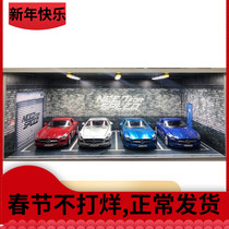 Need for speed 1 18 simulation car model underground garage car parking lot model scene toy dustproof display box