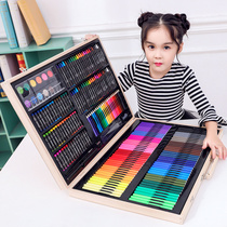 Childrens drawing tool set Painting watercolor pen Primary school art school supplies Kindergarten stationery gift box