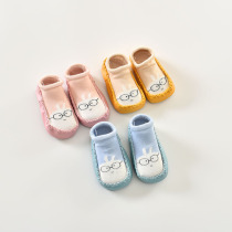 Dabi rabbit newborn baby floor socks spring and autumn baby toddler socks soft bottom non-slip baby socks shoes autumn and winter