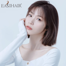 Wig short hair female summer simulation real hair full head cover net red short hair full real hair Xin Zhilei with the same hairstyle