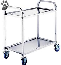 Non-magnetic stainless steel dining car two or three layers small cart truck restaurant wine truck collection Bowl car stall car with wheels