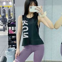 Sleeveless loose sports vest female sexy strapless summer wear training fitness clothes running blouse yoga top