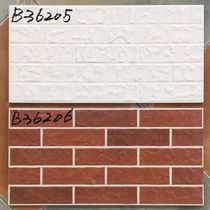 New I-shaped small white brick 300X600 TV background wall brick red brick all-ceramic antique brick exterior wall tile