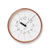 Lemnos Japan imports RIKI pure copper small wall clock home living room mute clock creative personality simple clock