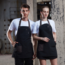 New fashion neck apron home anti-fouling Korean manicure bakery coffee shop waiter work apron