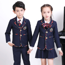 Boys and girls primary and secondary school uniforms kindergarten uniforms autumn and winter uniforms childrens suits chorus performances
