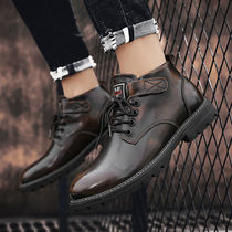 2022 youth leather shoes spring and autumn new Chelsea tooling Korean fashion fashion shoes British leather shoes