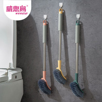 Home Durable Toilet Refresh Toilet Brush Home Clean Long Handle Brush Sanitary Wall-mounted Knapping Brush