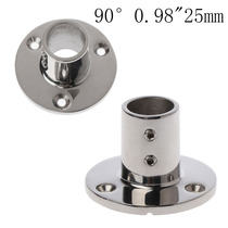 Stainless steel boat hand Marine orbit fitting 90 degrees 0 98 (25mm) circular base hardware Marine help