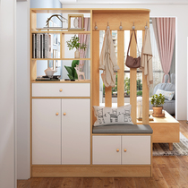 Entering the living room entrance screen partition cabinet integrated shoe cabinet shoe changing stool modern simple guest restaurant partition shelf
