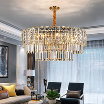 Postmodern crystal chandelier living room lamp home simple atmospheric restaurant bedroom lamp 2020 new light luxury lamps