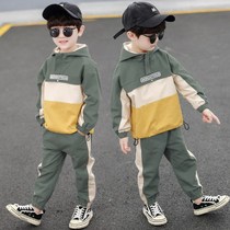 2021 Childrens suit net red hot style trend boy super handsome male treasure spring Korean childrens clothing foreign style early spring Korean version