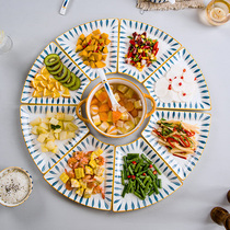 Creative net celebrity plate set Japanese ceramic dishes platter tableware combination Home party reunion table New Years Eve dinner