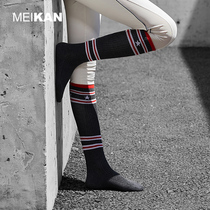 2 pairs of MEIKAN fitness trend sports socks high tube compression womens non-slip fitness yoga socks thin