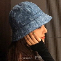 marine serre denim fisherman hat female Nazha Wu Jinyan with the same face small moon hat