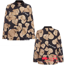 Palm Angels Palm Angel 19 autumn and winter broken head teddy bear mens jacket bear female long sleeve coat tide tide