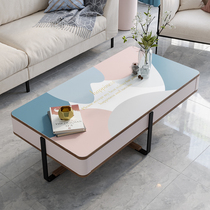 Tea table mat Advanced feeling Living room table cushion adhesive film TV cabinet table cloth waterproof anti-oil and burn-free desktop protection mat