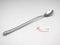 Super exquisite import and export stainless steel latte coffee long spoon boutique long coffee more Baoyu round handle stirring spoon