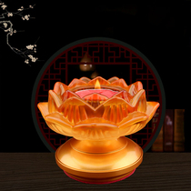 Glazed for the Buddha candlestick Home Crisp Oil Lamp Holder Lotus Lamp Frame Wax Candle Holder lamp for the lamp Changming Lights Buddha Hall of Fate