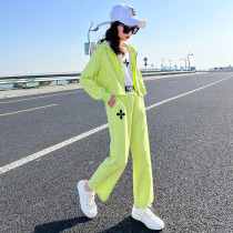 Girlsclothing Fall Red Three Pieces of 2022 Spring and Autumn New Han Edition in the big girls clothes fashionable clothes