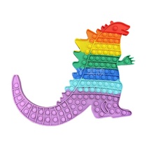 Unpress the big pinch popit bubble to extinguish Rainbow Rainbow Net red female well - hum music toys to reduce pressure press