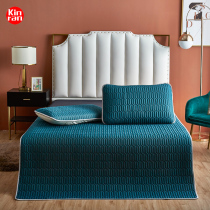  Summer latex mat three-piece Thai ice silk tencel single natural air conditioning mat foldable and washable