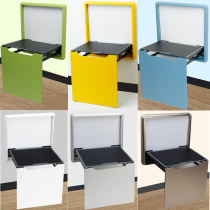 Hidden wall folding stool shoe stool Entrance door Invisible hidden wall-mounted household door wall chair Shoe stool