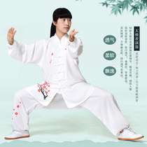 Bai Ling cotton silk printing Taiji clothing morning exercise Taijiquan clothing martial arts performance clothing men and women practice clothing