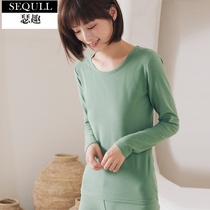 Spring small round collar lingerie in lady cotton suit with undershirt cotton thick cotton sweatshirt warm summer spring