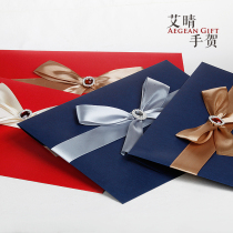 (22 x32cm)A4 oversized 9 envelope gift card invitation letter letter envelope bow with gems