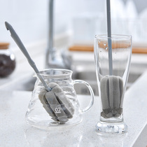 Cup brush set kitchen long handle sponge wash cup bottle brush brush Cup cup water Cup brush tea cup cleaning brush 2