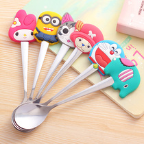 China kindergarten activities Creative small gifts Children cartoon spoon Micro business drainage push practical students start school