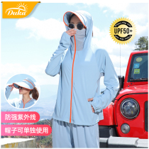Sunscreen clothes womens 2021 summer new long-sleeved UV-resistant loose outdoor driving sunscreen clothes thin short jacket
