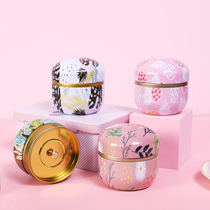 Cartoon Mini Candy Containing Box Seal Tank Small Carry Iron Box Tea Leaf Jars With Cover Gift Wrapping Box