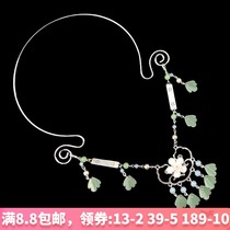 Original handmade Hanfu accessories Soft jade collar Ancient costume Ancient style pearl necklace Classical national style jewelry fairy